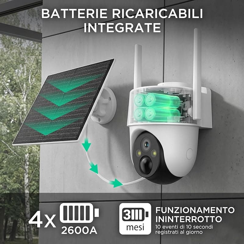 Atlantis Telecamera OUT-Door Volta Pro 4G/LTE Motorizzata con Batteria e Pannello Solare A16-VL70P-4G — miniatura 4