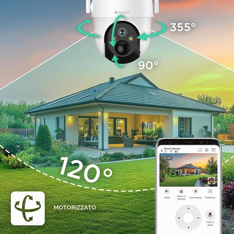 Atlantis Telecamera OUT-Door Volta Pro 4G/LTE Motorizzata con Batteria e Pannello Solare A16-VL70P-4G — miniatura 6