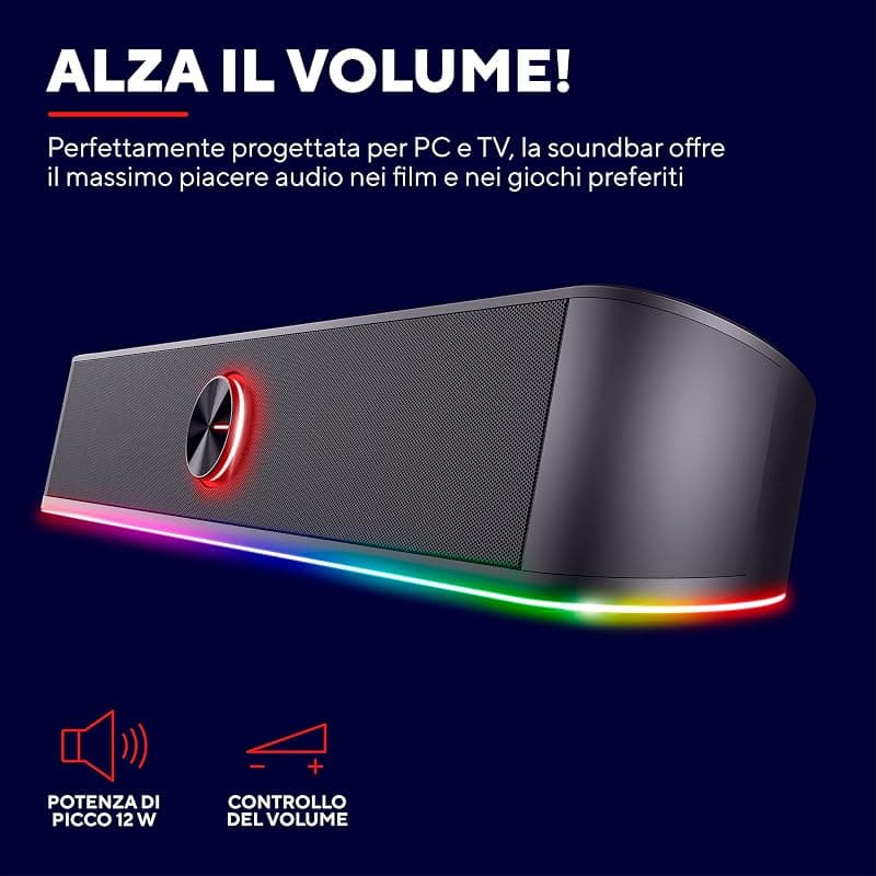 Trust GXT 619 Thorne Nero 2.0 canali 6 W — miniatura 2