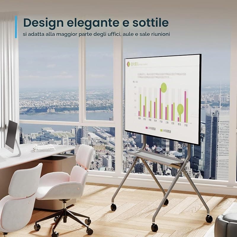 Ewent Supporto a Pavimento per TV/Monitor Interattivi AD Alto Carico EW1542 — miniatura 7