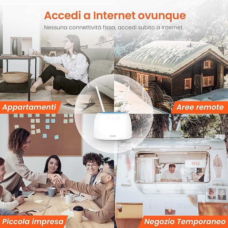 Tenda Router Wirless 4G LTE AC1200 Dual-Band WIFI 4G09 — miniatura 6