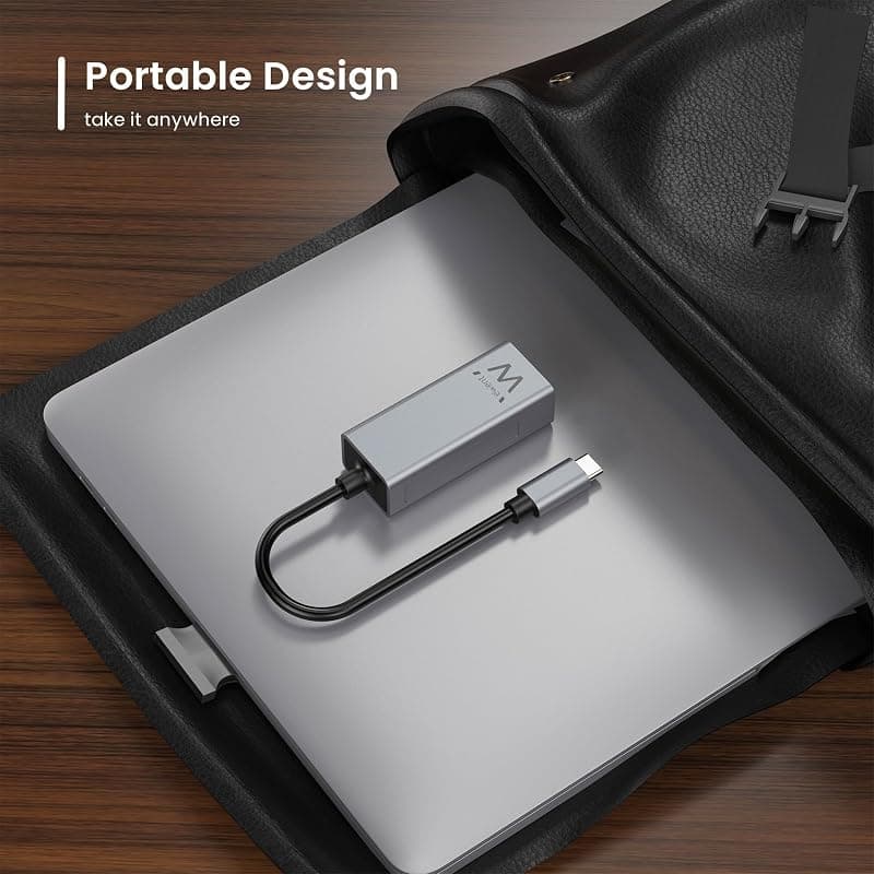 Ewent Adattatore da USB-C 3.2 a RJ45 per Rete 10/100/1000 EW9818 — miniatura 5