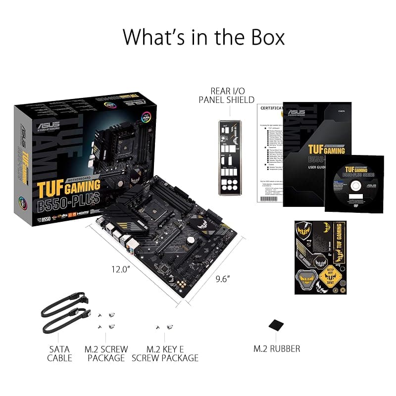 ASUS TUF GAMING B550-PLUS, Scheda Madre AMD ATX, Slot DDR4, Nera — miniatura 7