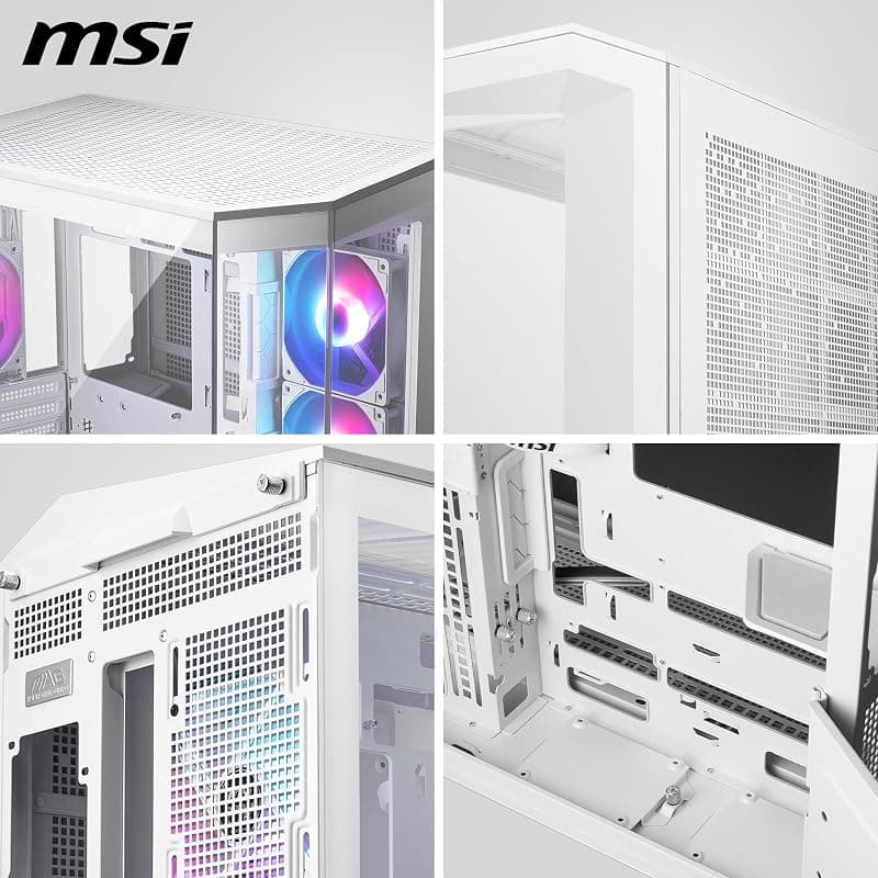 MSI Case Micro-ATX MID-Tower Mag Pano 100R Bianco Argb No Alim 306-7G26W22-HH9 — miniatura 7