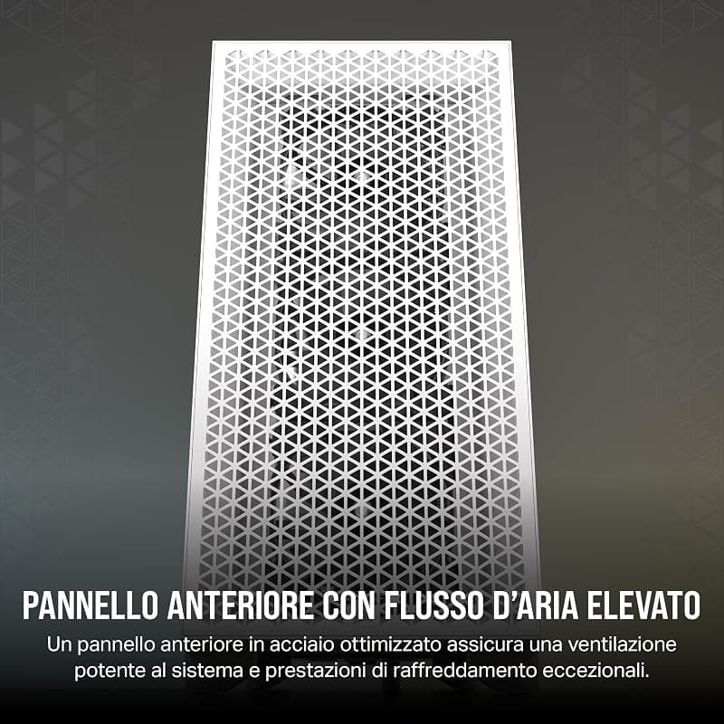 CORSAIR 3000D AIRFLOW Case per PC Mid-Tower – 2 Ventole SP120 ELITE - Supporto di GPU a Quattro Slot – Spazio per Alloggiare Fino a 8 Ventole da 120 mm – Design con Flusso D’aria — miniatura 5