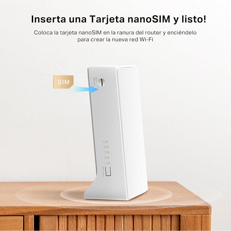 Mercusys TP-Link MB110-4G Router Wifi con Sim LTE Wireless N300Mbps 4G, Porta LAN/WAN, VPN,Senza Configurazione, Antenne Interne, Porte Antenna Esterna, Compatibile con Tutti Gli — miniatura 4