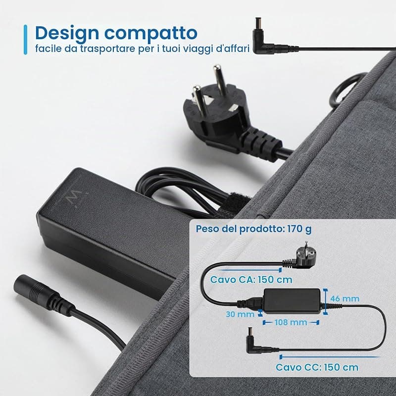 Ewent Alimentatore Universale Automatico 45W per Notebook EW3963 — miniatura 5