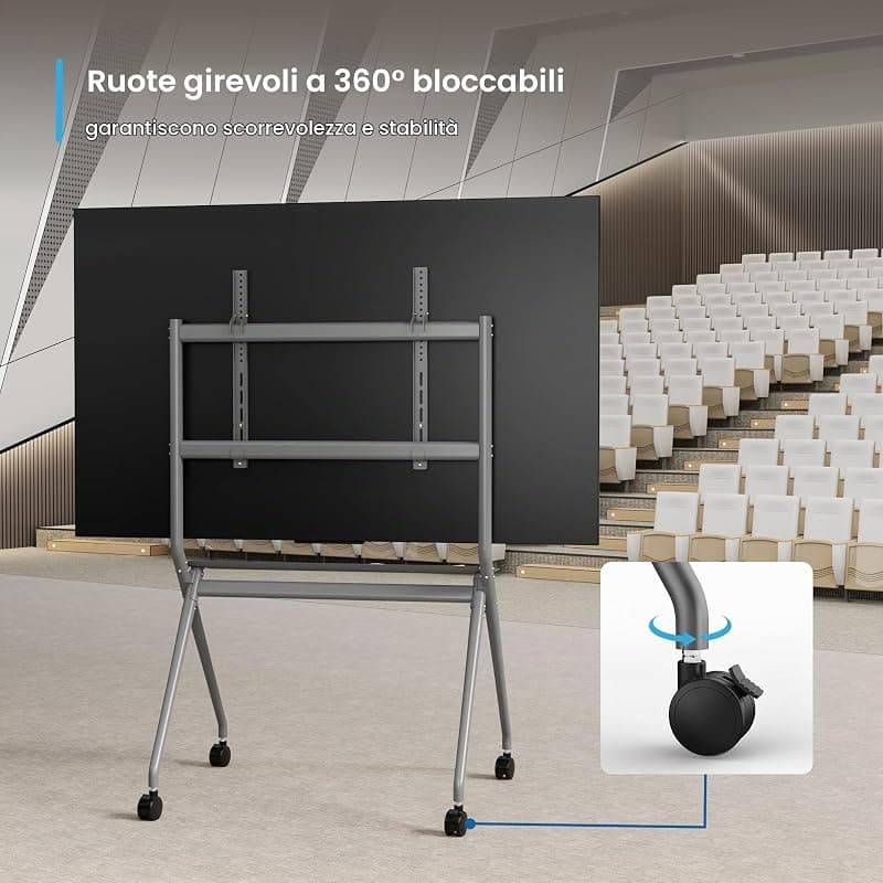 Ewent Supporto a Pavimento per TV/Monitor Interattivi AD Alto Carico EW1542 — miniatura 5