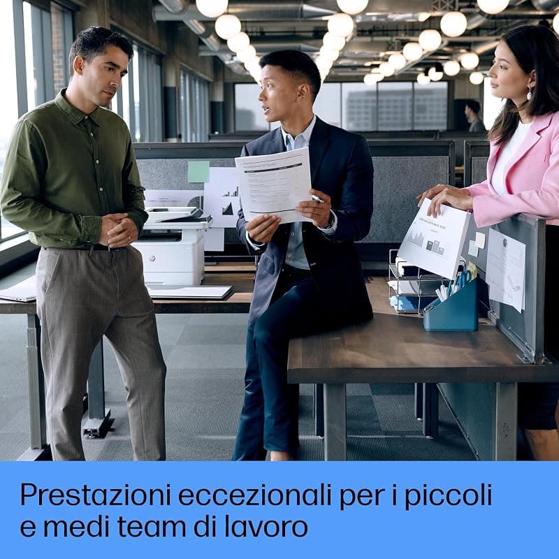 HP Laserjet Pro MFP 4102fdn 2Z623F, Stampante Multifunzione A4, Stampa Fronte e Retro Automatico in b/n, 42 ppm, USB Host, Fax, ADF, Gigabit Ethernet, Smart, Bianca — miniatura 8