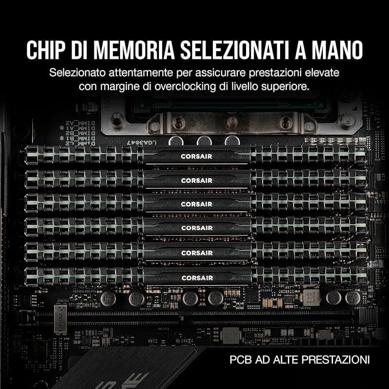 Corsair CMK16GX4M2E3200C16 Memoria Desktop, Nero, 2 x 8 gb — miniatura 3