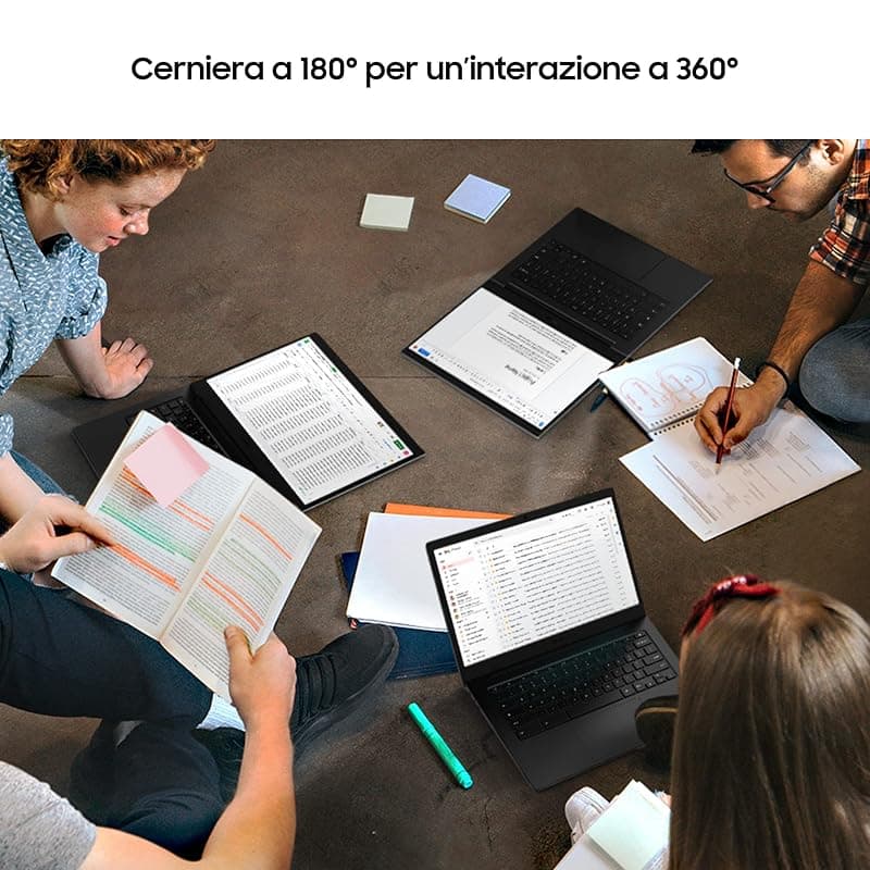 Samsung Galaxy Chromebook Go, Computer Portatile XE340XDA-KA1IT Chrome OS, Processore Intel Celeron, Display Screen 14” Full HD LED, RAM 4GB, Memoria eMMC 64GB, USB-C, Silver — miniatura 6