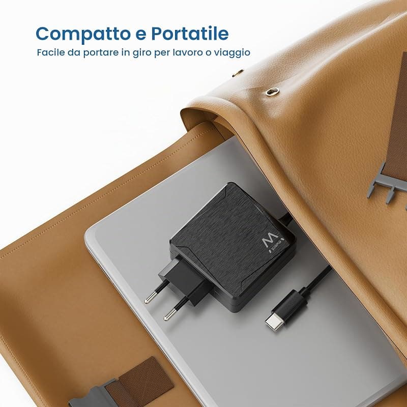 Ewent Caricatore da Rete Elettrica USB Type-C con USB-A Aggiuntiva 65W EW3978 — miniatura 9