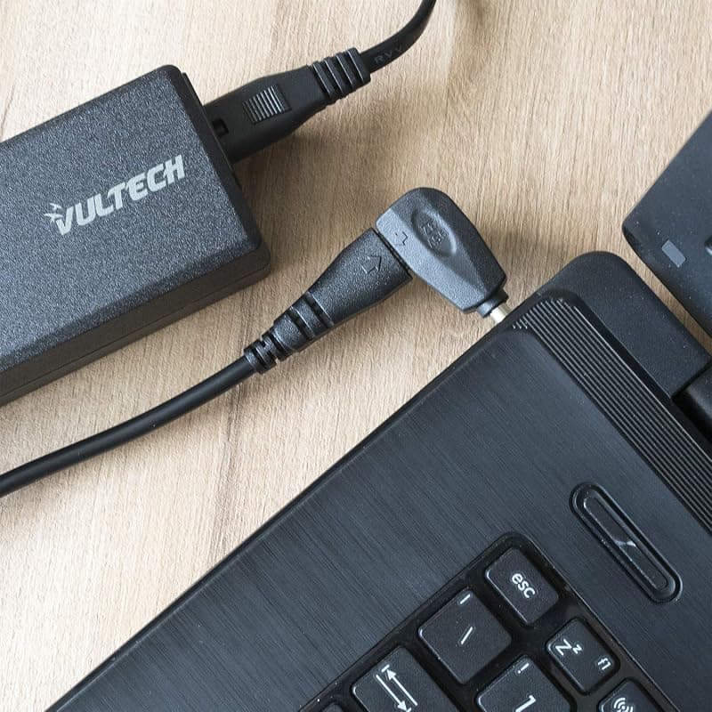 VulTech AU-70W Alimentatore Universale per Notebook Autosettante con 6 Tips Connettori Intercambiabili, Compatibile con Asus, Samsung, Acer, Toshiba, Dell, Lenovo, HP, Ricarica — miniatura 2