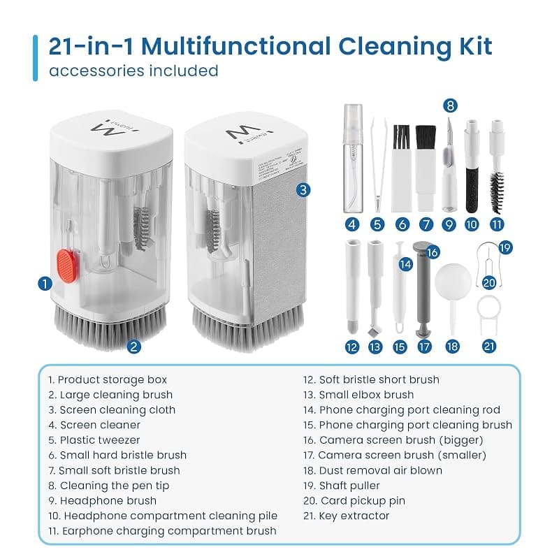 Ewent Kit di Pulizia Multifunzionale 21 in 1 EW5631 — miniatura 2