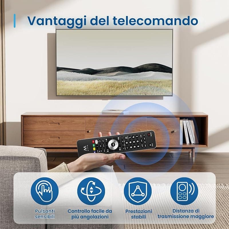 Ewent Ew1570 - Telecomando Universale 4 in 1 Programmabile da PC con Cavo Micro-Usb. per Tv, Decoder Terrestre o Satellitare, Dvd/Blu Ray, Box Multimediali — miniatura 5