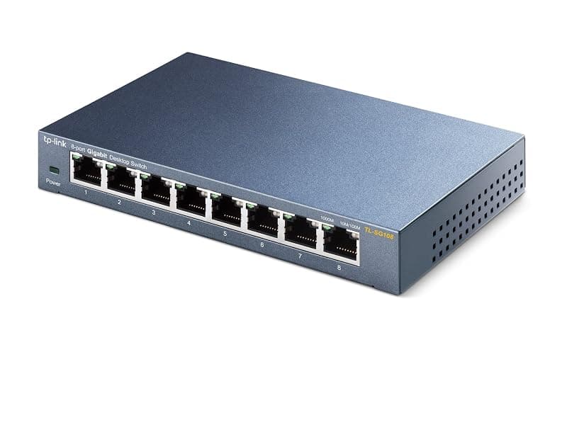 TP-Link TL-SG108 Switch 8 Porte Gigabit, 10/100/1000 Mbps, Plug & Play — miniatura 2