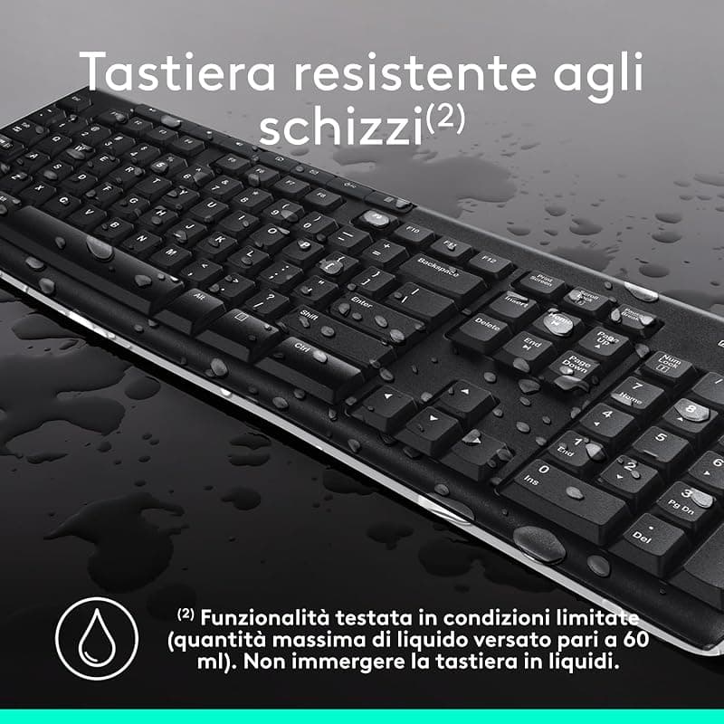 Logitech Kit Tastiera + Mouse Wireless MK270 920-004512 — miniatura 6