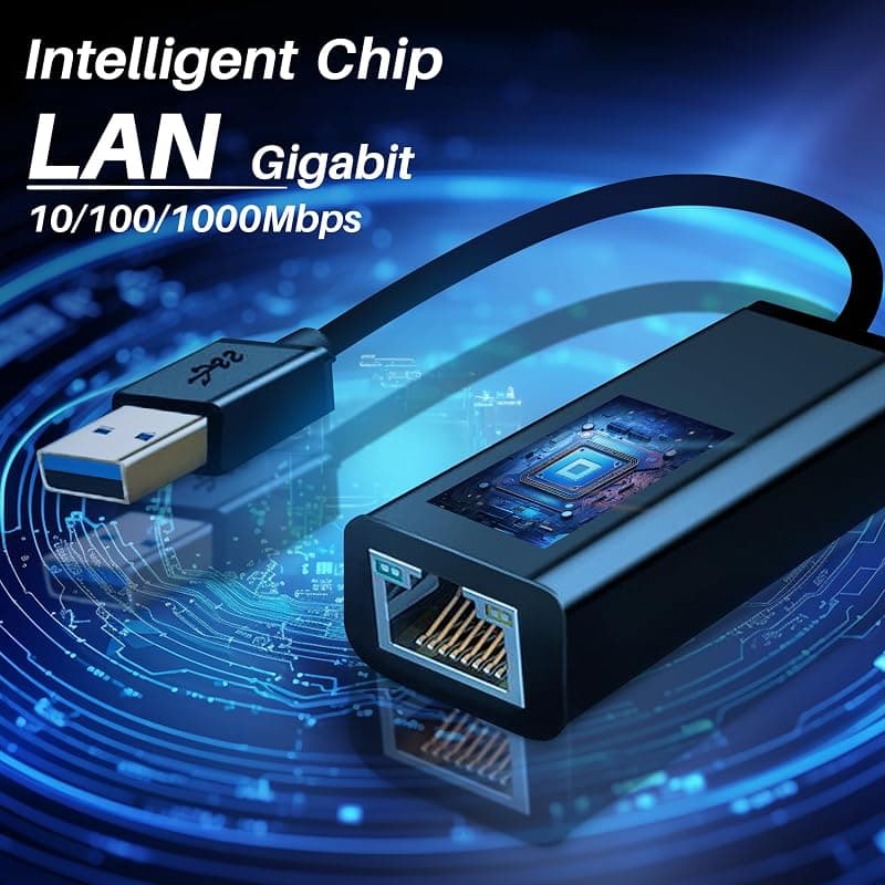 ATLANTIS A02-UTL30 Adattatore da USB 3.0 a Porta Lan Fast Ethernet 10/100/1000Mbit — miniatura 2