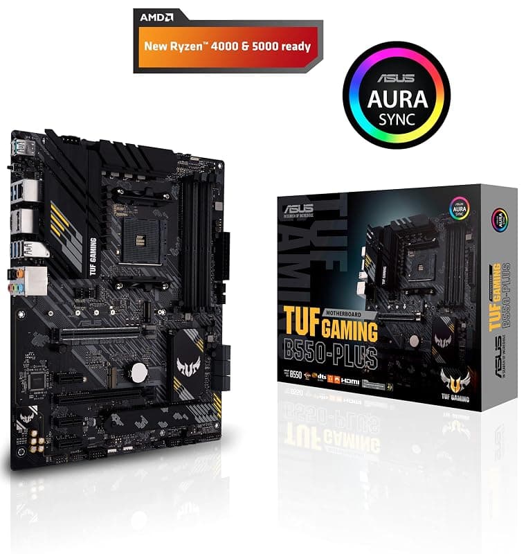 ASUS TUF GAMING B550-PLUS, Scheda Madre AMD ATX, Slot DDR4, Nera — miniatura 2