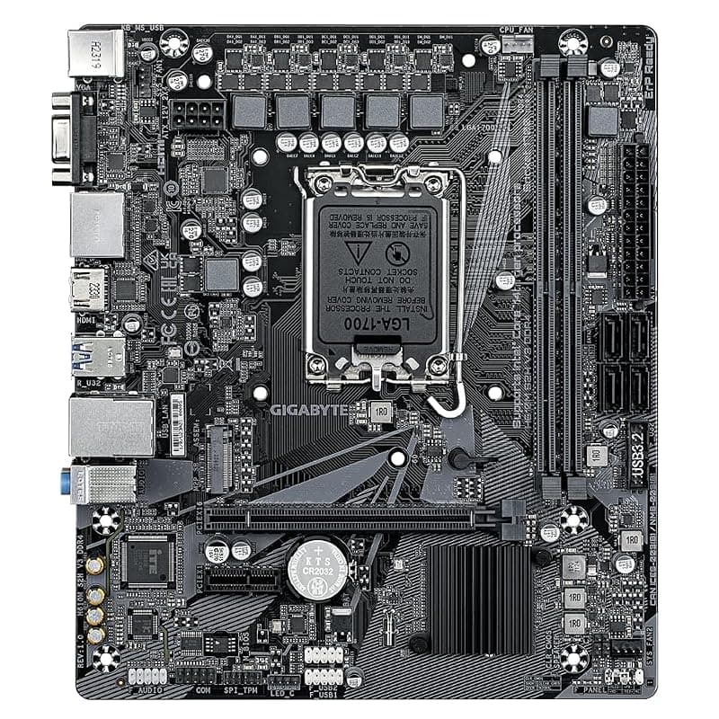 GIGABYTE H610M S2H V3 DDR4 Scheda madre - Supporta processori Intel Core 14th CPUs, 4+1+1 Hybrid Digital VRM, up to 3200MHz DDR4, 1xPCIe 3.0 M.2, GbE LAN, USB 3.2 Gen 1 — miniatura 2
