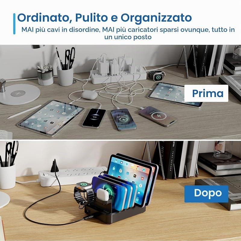 Ewent Docking USB Charging 130W 6-USB Port EW1335 — miniatura 7
