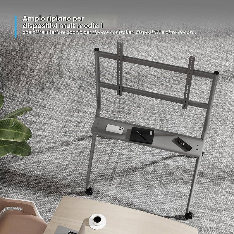 Ewent Supporto a Pavimento per TV/Monitor Interattivi AD Alto Carico EW1542 — miniatura 6