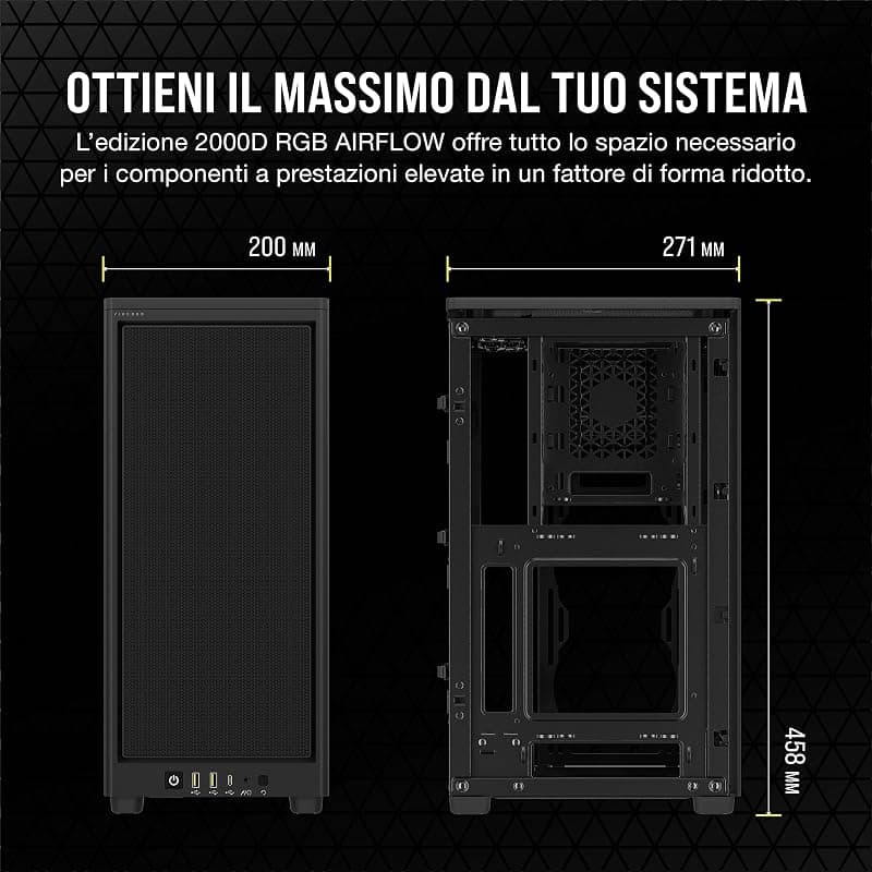 Corsair 2000d Airflow - SfF-Tower - MinI-Itx — miniatura 7