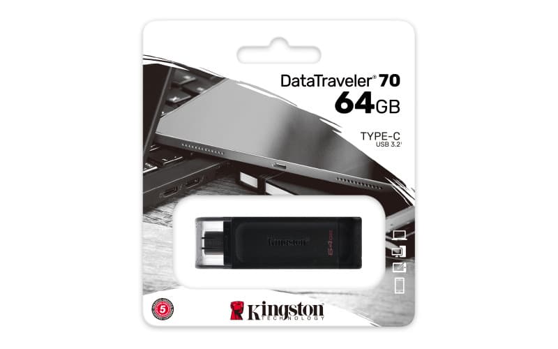 Kingston Pendrive Datatraveler 64GB USB Type-C 3.2 DT70/64GB