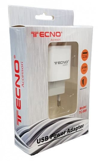 Tecno Caricatore Universale USB 5V 2,1A 2*USB TC-880