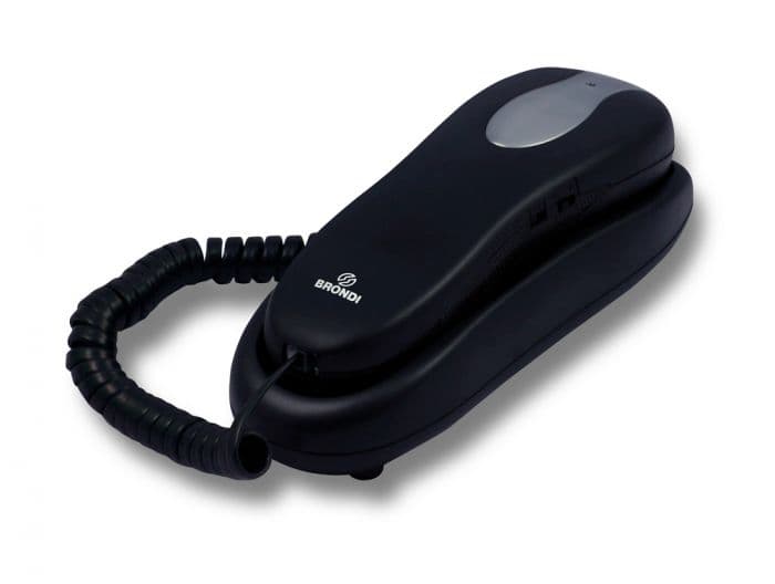 Brondi Telefono Fisso Slim Nemo Nero