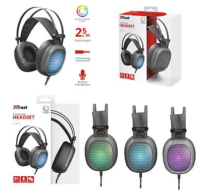 Trust Cuffie Lumen Illuminated per PC con Microfono 22447