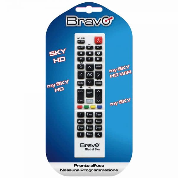 Bravo Telecomando Global SKY per Decoder 90100910-GD