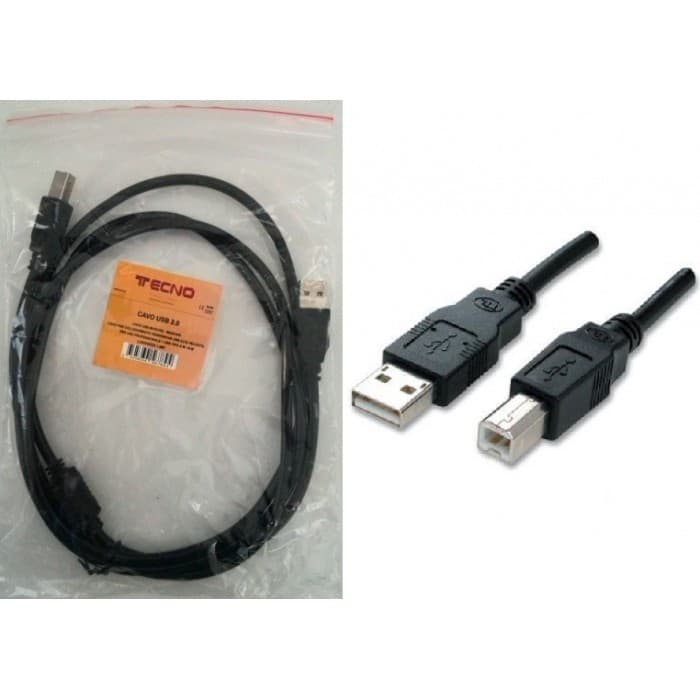 Tecno Cavo USB A/B M/M 3 MT Nero per Stampanti