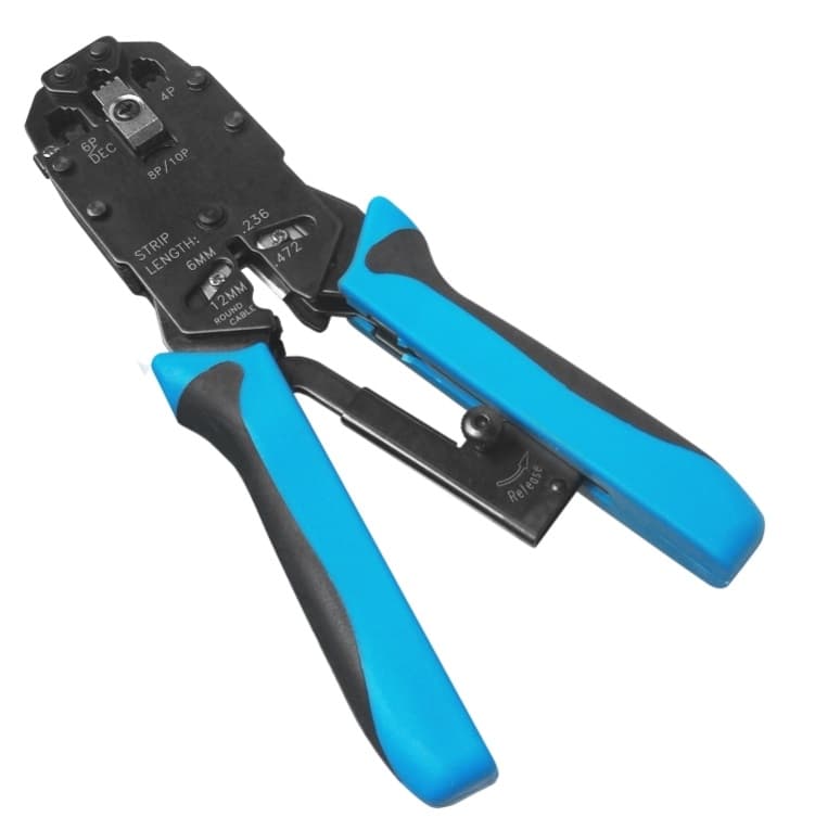 WP Cabling Pinza per Crimpare Professionale 8P/6P/6P-DEC/4P con Molla WPC-TLA-003