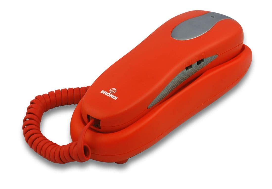 Brondi Telefono Fisso Slim Nemo Rosso