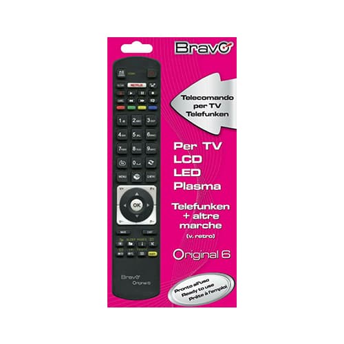 Bravo Telecomando Universale per TV Telefunken Original 6 D 90202052