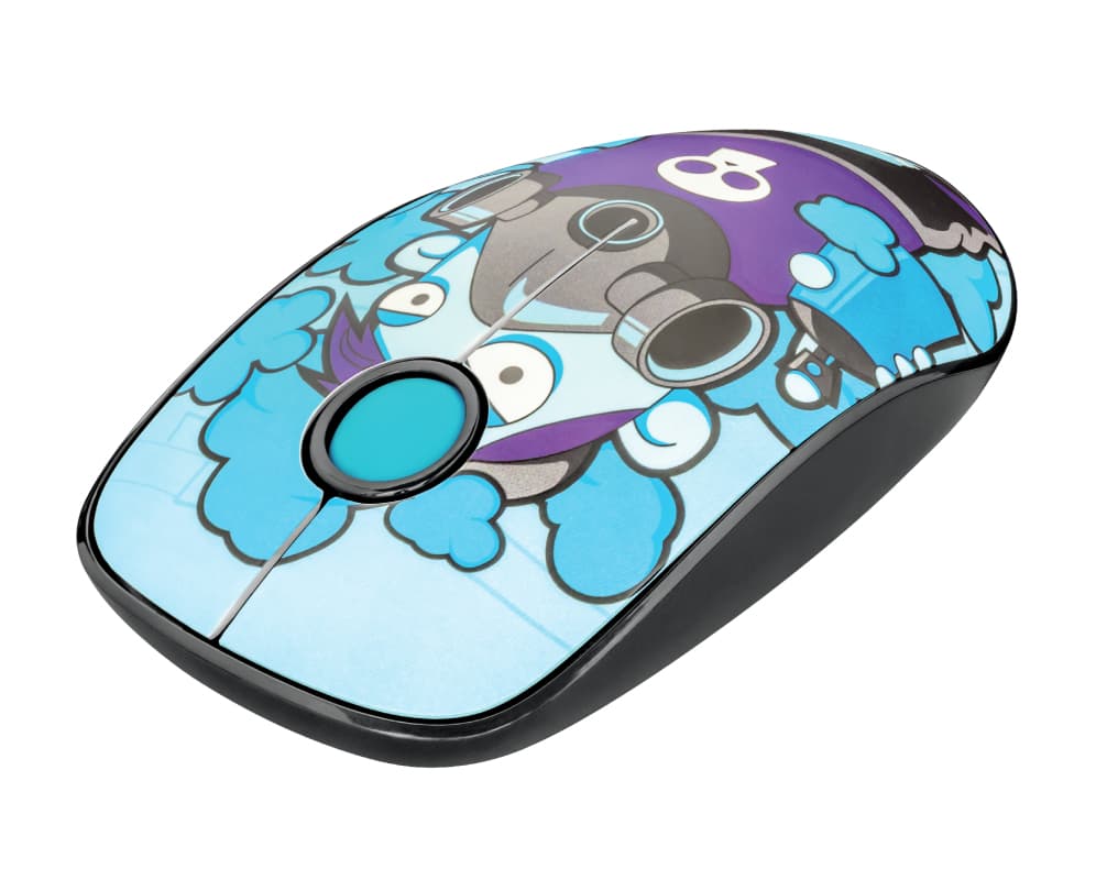 Trust Optical Mouse Sketch Silent Ciano Wireless 23335