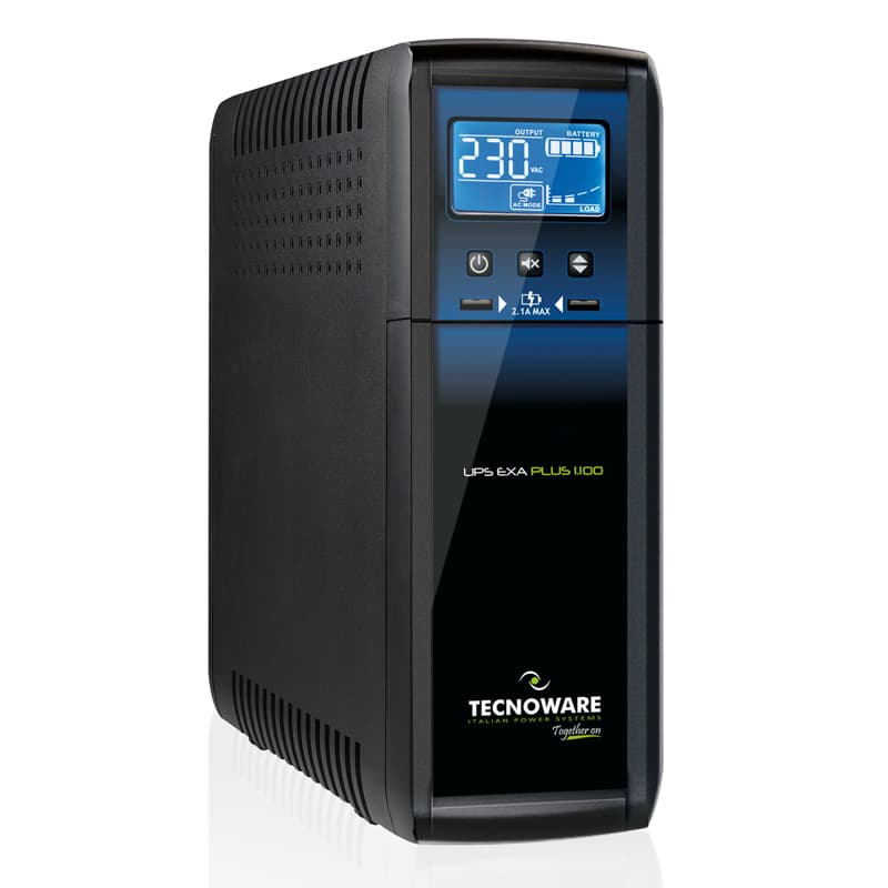 Tecnoware UPS EXA Plus 1100VA/770VA con LCD e AVR FGCEXAPL1102IEC