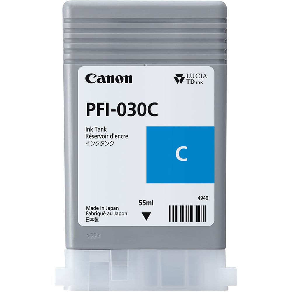 Canon Serbatoio Inchiostro Compatibile per Plotter PFI-030C Ciano 3490C001