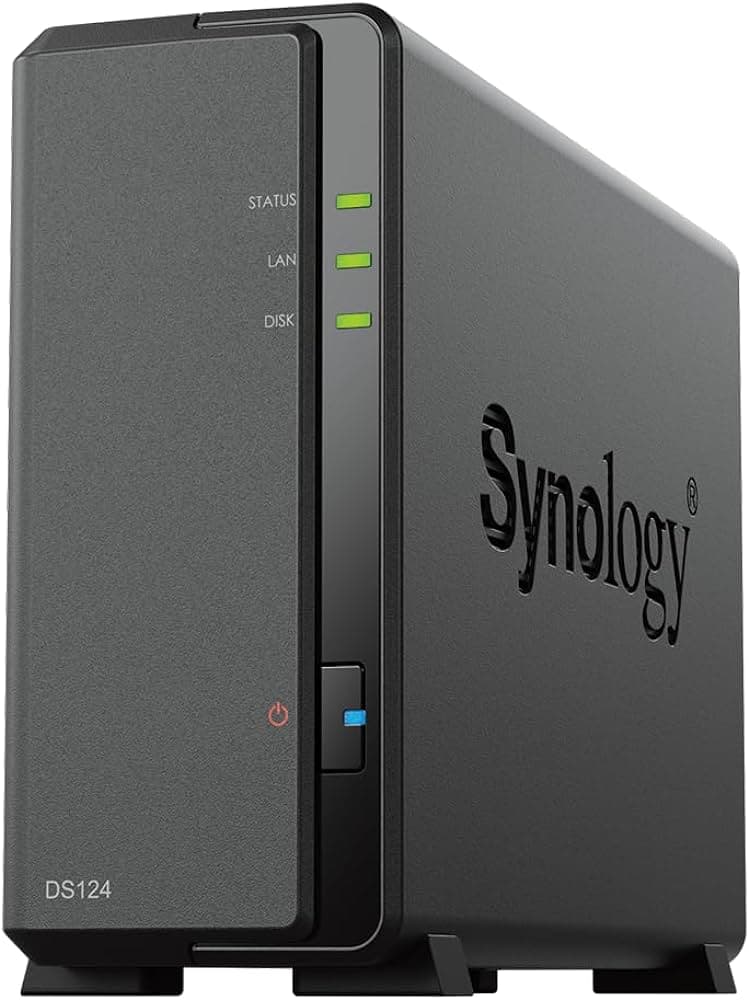 Synology Network Attached Storage NAS di Rete 1X Slot BAY DS124