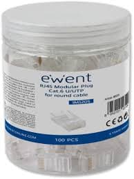 Ewent Plug Rete CAT 6 RJ45 Pacco da 100 PZ IM1205