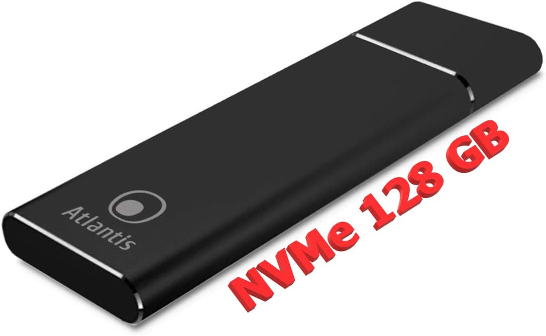 Atlantis Box Esterno per SSD PCIe M.2 NVME Type-C USB 3.1 128GB