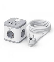 Ewent Multipresa da Scrivania 3 Prese Schuko + 2 Porte Type-C + 2 Porte USB EW3863