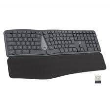 Ewent Tastiera Wireless Multiconnessione Ergonomica EW3288