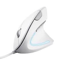 Trust Optical Mouse Verto White 1600DPI USB Ergonomico con Impugnatura Verticale 25133
