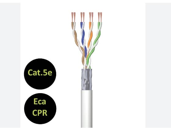 Ewent Matassa LAN 305 MT CAT 5E F/UTP CU Grigio CN-MAT-5F-F-305