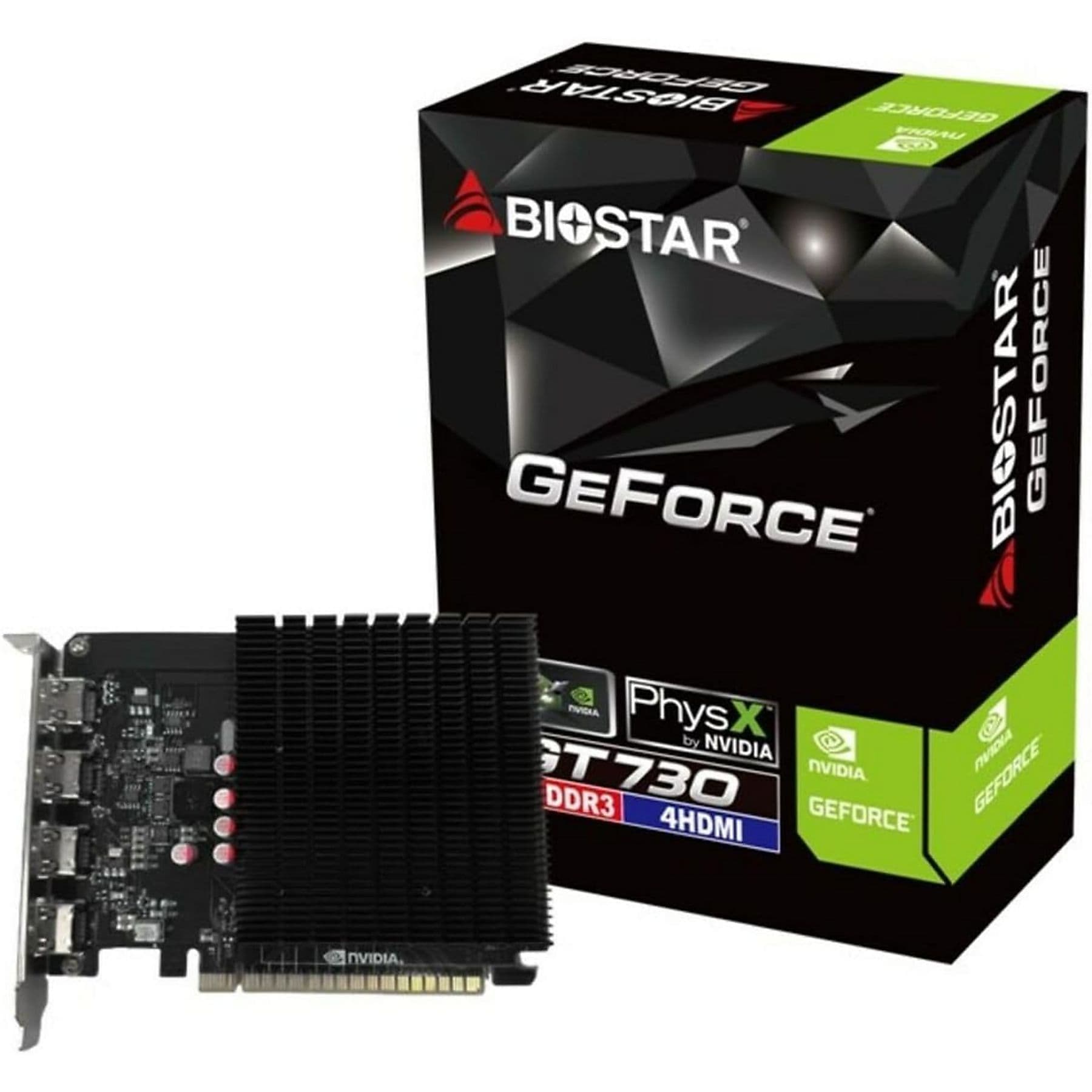 Biostar Scheda Video Nvidia Geforce GT730 4GB GDDR3 HDMI VN7313TG46