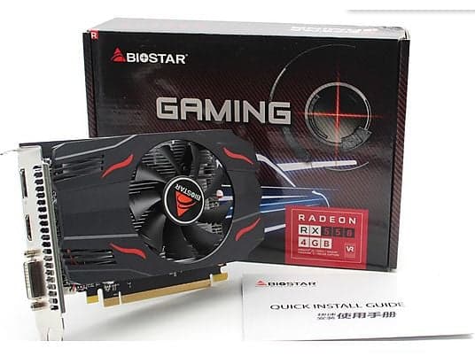 Biostar Scheda Video Radeon RX550 4GB GDDR5 HDMI/Displayport/DVI-D VA5505RF41