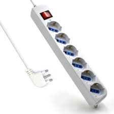 Ewent Multipresa 6 Posizioni con Spina Italiana 10 a 5MT EW3922-5M