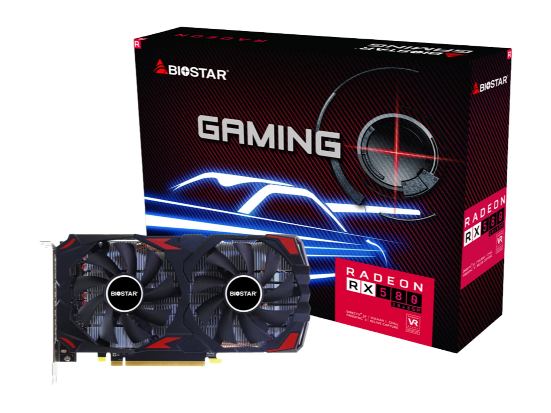 Biostar Scheda Video Radeon RX580 8GB GDDR5 HDMI/Display-Port VA5815RQ82